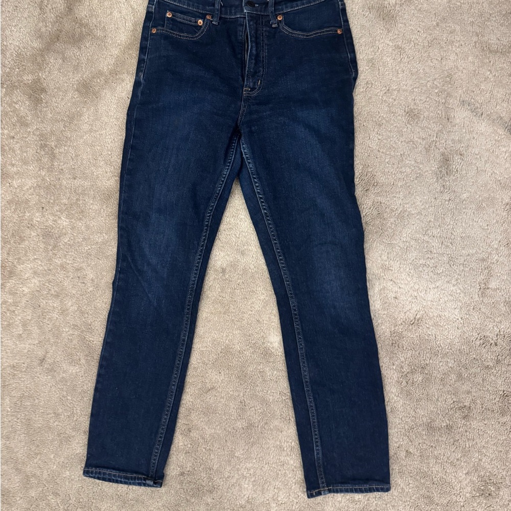GAP Dark Blue Straight Leg Women's Jeans